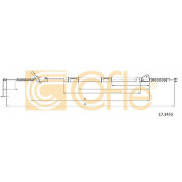 Трос стояночной тормозной системы COFLE 92.17.1486 / 17.1486
