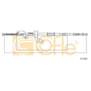 Трос стояночной тормозной системы COFLE 92.17.1550 / 17.1550