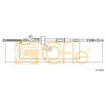 Трос стояночной тормозной системы COFLE 92.17.1551 / 17.1551