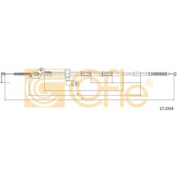 Трос стояночной тормозной системы COFLE 92.17.1554 / 17.1554