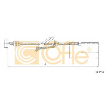 Трос стояночной тормозной системы COFLE 92.17.1555 / 17.1555