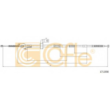 Трос стояночной тормозной системы COFLE 92.17.1558 / 17.1558