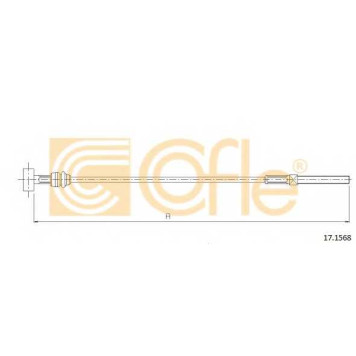 Трос стояночной тормозной системы COFLE 92.17.1568 / 17.1568
