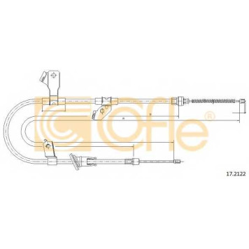 Трос стояночной тормозной системы COFLE 92.17.2122 / 17.2122