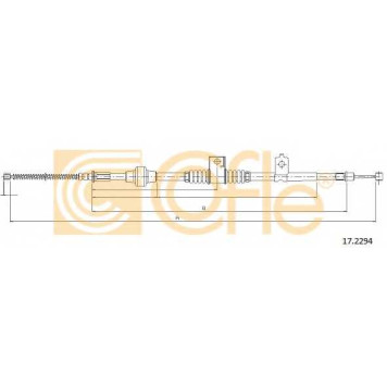 Трос стояночной тормозной системы COFLE 92.17.2294 / 17.2294