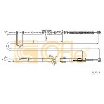 Трос стояночной тормозной системы COFLE 92.17.2512 / 17.2512