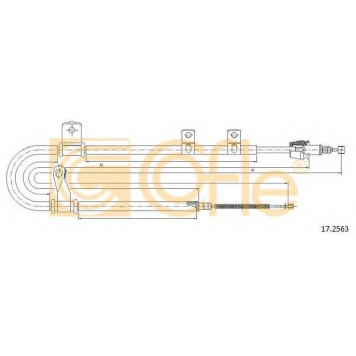 Трос стояночной тормозной системы COFLE 92.17.2563 / 17.2563
