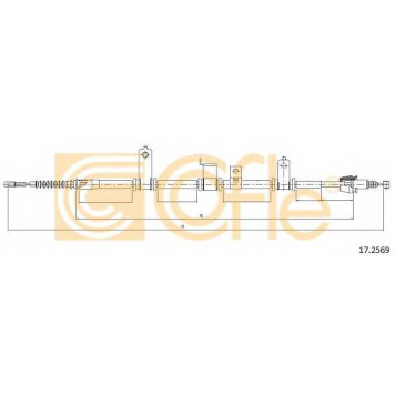 Трос стояночной тормозной системы COFLE 92.17.2569 / 17.2569