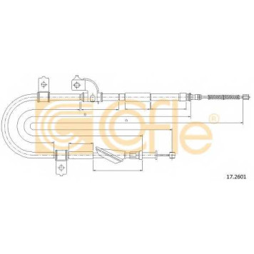 Трос стояночной тормозной системы COFLE 92.17.2601 / 17.2601