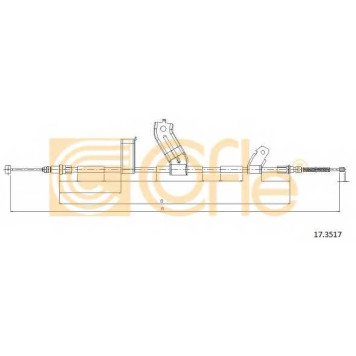 Трос стояночной тормозной системы COFLE 92.17.3517 / 17.3517