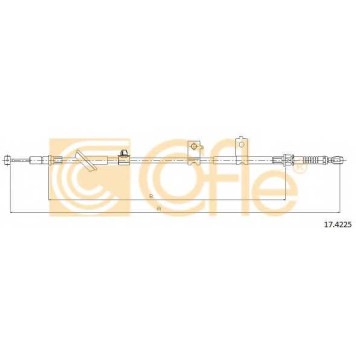 Трос стояночной тормозной системы COFLE 92.17.4225 / 17.4225