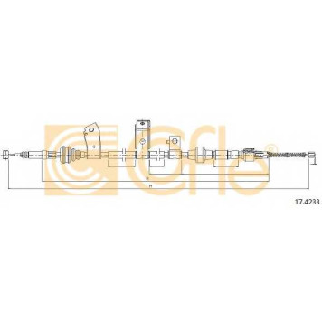 Трос стояночной тормозной системы COFLE 92.17.4233 / 17.4233