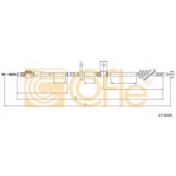 Трос стояночной тормозной системы COFLE 92.17.5050 / 17.5050