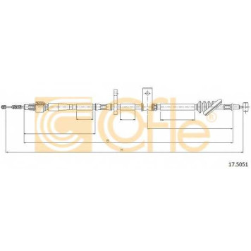 Трос стояночной тормозной системы COFLE 92.17.5051 / 17.5051