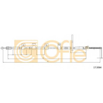 Трос стояночной тормозной системы COFLE 92.17.5064 / 17.5064