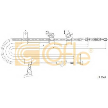 Трос стояночной тормозной системы COFLE 92.17.5066 / 17.5066