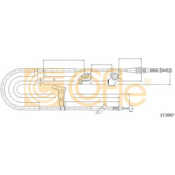 Трос стояночной тормозной системы COFLE 92.17.5067 / 17.5067