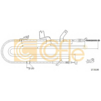 Трос стояночной тормозной системы COFLE 92.17.5130 / 17.5130