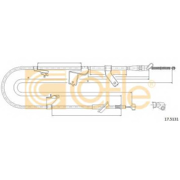 Трос стояночной тормозной системы COFLE 92.17.5131 / 17.5131