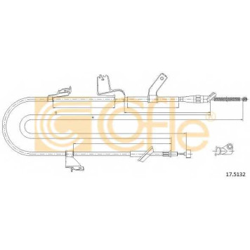 Трос стояночной тормозной системы COFLE 92.17.5132 / 17.5132