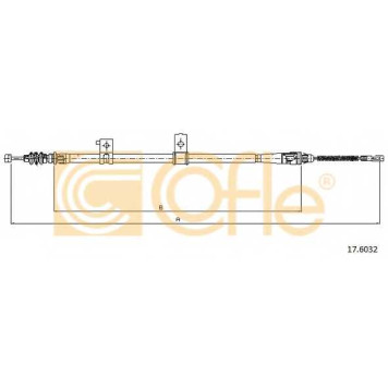 Трос стояночной тормозной системы COFLE 92.17.6032 / 17.6032