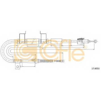 Трос стояночной тормозной системы COFLE 92.17.6053 / 17.6053