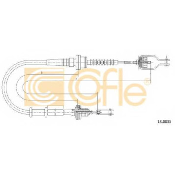 Трос управления сцеплением COFLE 92.18.0035 / 18.0035
