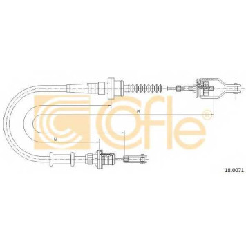 Трос управления сцеплением COFLE 92.18.0071 / 18.0071
