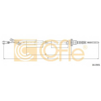 Трос управления сцеплением COFLE 92.18.3501 / 18.3501
