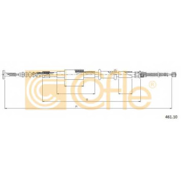 Трос стояночной тормозной системы COFLE 92.461.10 / 461.10
