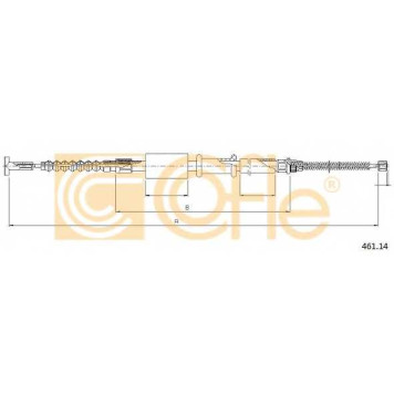 Трос стояночной тормозной системы COFLE 92.461.14 / 461.14
