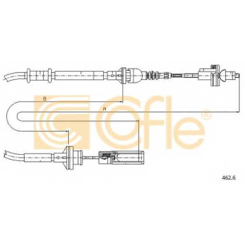 Трос управления сцеплением COFLE 92.462.6 / 462.6
