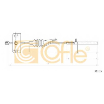 Трос стояночной тормозной системы COFLE 92.491.13 / 491.13