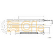 Трос стояночной тормозной системы COFLE 92.641.11 / 641.11
