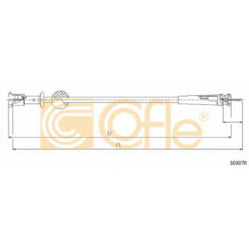 Тросик спидометра COFLE 92.S03070 / S03070