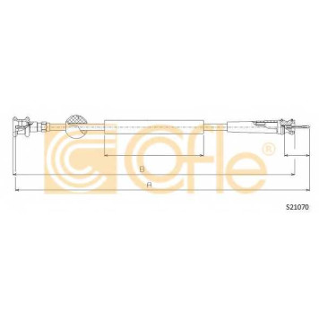 Тросик спидометра COFLE 92.S21070 / S21070