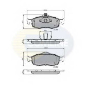 Колодки тормозные дисковые передний для FORD COUGAR(EC#), MONDEO(BAP,BFP,BNP,GBP), SCORPIO(GAE,GFR,GGE,GGR,GNR) <b>COMLINE CBP0514 / 21394, 21396</b>