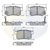 Колодки тормозные дисковые задний для ACURA RDX, TL / HONDA ACCORD, CIVIC, CR, FR, S2000, SHUTTLE, STREAM / SUZUKI SWIFT <b>COMLINE CBP3445 / 21719, 21720, 21721</b>