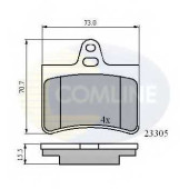Колодки тормозные дисковые задний для CITROEN C5(RE#) <b>COMLINE CBP01122 / 23305</b>