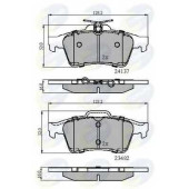 Колодки тормозные дисковые задний для CHEVROLET VECTRA / CITROEN C5 / FORD C-MAX, FOCUS, TOURNEO CONNECT, TRANSIT CONNECT / MAZDA 3, 5, PREMACY / OPEL GT, SIGNUM, VECTRA / RENAULT LAGUNA / SAAB 9-3, 9-3X <b>COMLINE CBP01599 / 23482, 24137</b>
