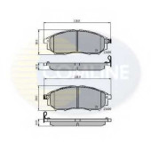 Колодки тормозные дисковые передний для INFINITI EX, FX, G, M, Q60, Q70 / NISSAN MURANO, NAVARA, NP300 NAVARA, PATHFINDER, QASHQAI / RENAULT KOLEOS <b>COMLINE CBP31524 / 23698, 23699</b>