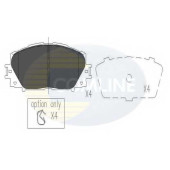 Колодки тормозные дисковые передний для LEXUS CT(ZWA1#) / TOYOTA PRIUS PLUS(ZVW4#), PRIUS(NHP10#,ZVW3#) <b>COMLINE CBP06014 / 24451</b>