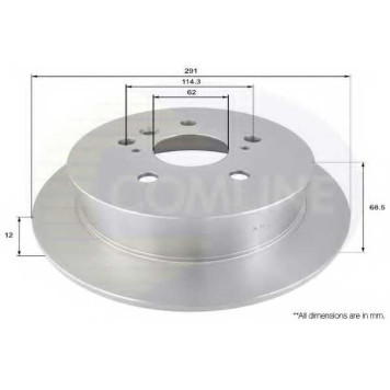 Тормозной диск COMLINE ADC01102