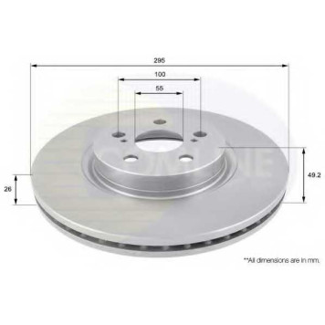 Тормозной диск COMLINE ADC01110V
