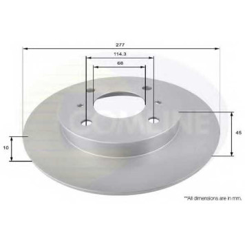 Тормозной диск COMLINE ADC0259