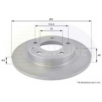 Тормозной диск COMLINE ADC0421