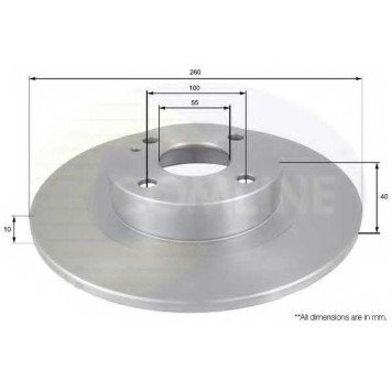 Тормозной диск COMLINE ADC0438