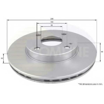 Тормозной диск COMLINE ADC0441V