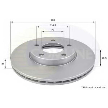 Тормозной диск COMLINE ADC0446V