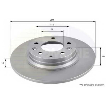 Тормозной диск COMLINE ADC0450